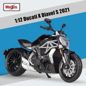 1:12 Ducati X Diavel S 2021 Motorcycle Alloy Car