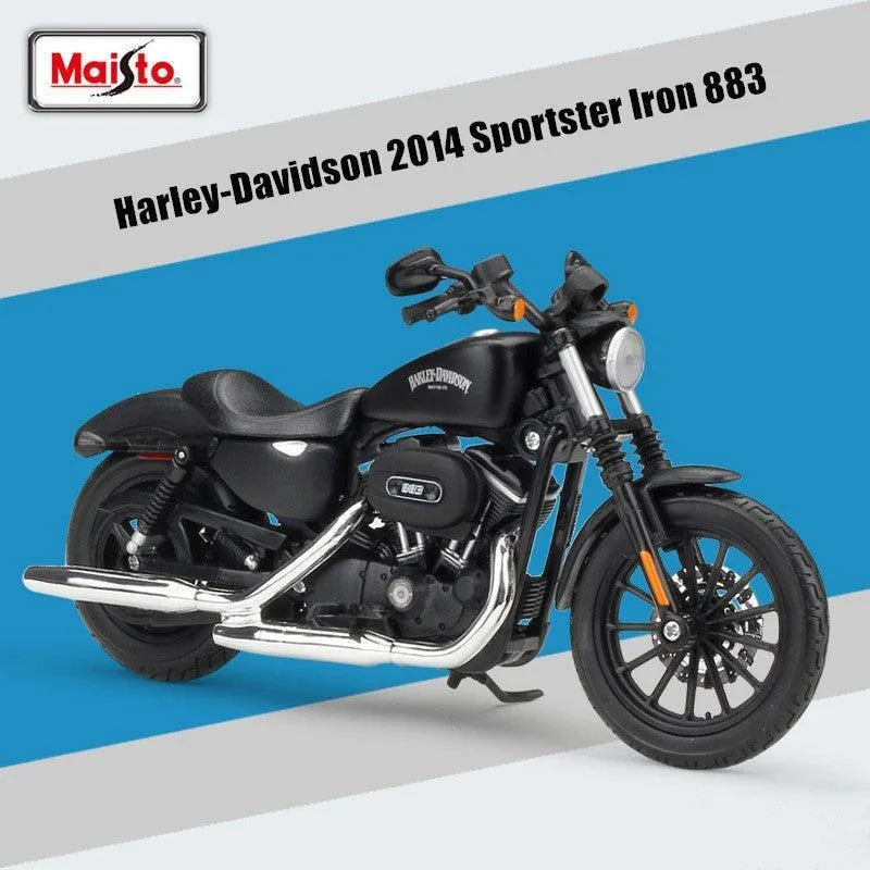 1:12 Harley Davidson 2014 Sportster Iron 883 Alloy Model Car