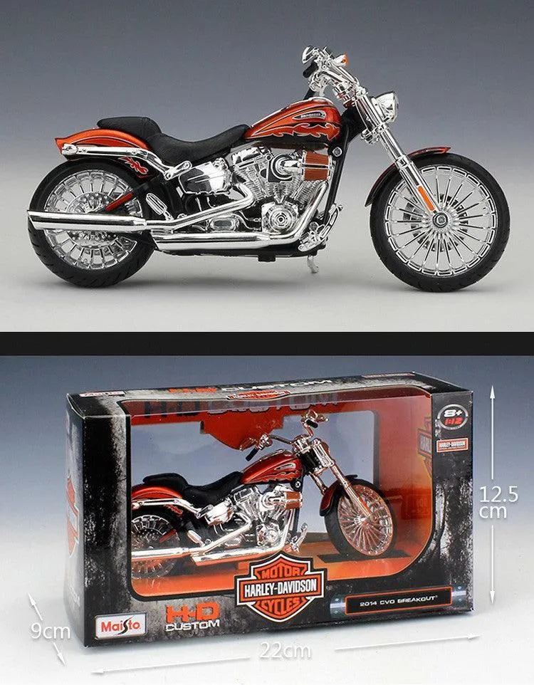 1:12 Harley Davidson CVO Outbreak 2014 Alloy Model Car