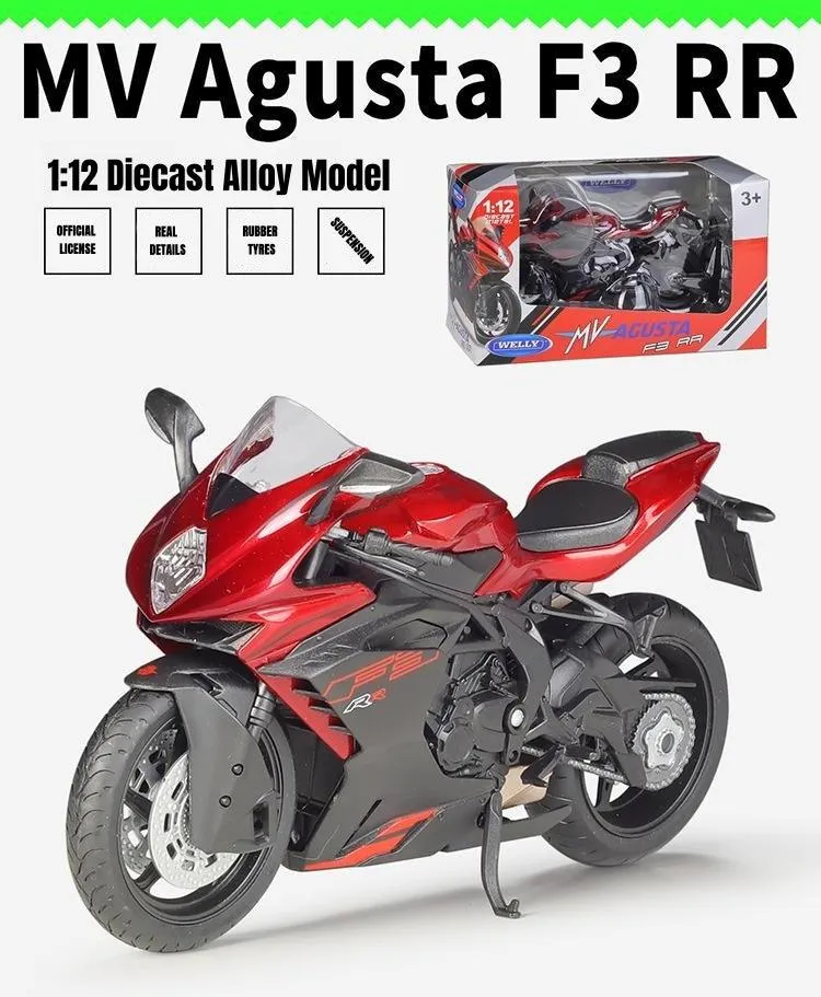 1:12 MV Agusta F3 FF Motorcycle Alloy Model Car