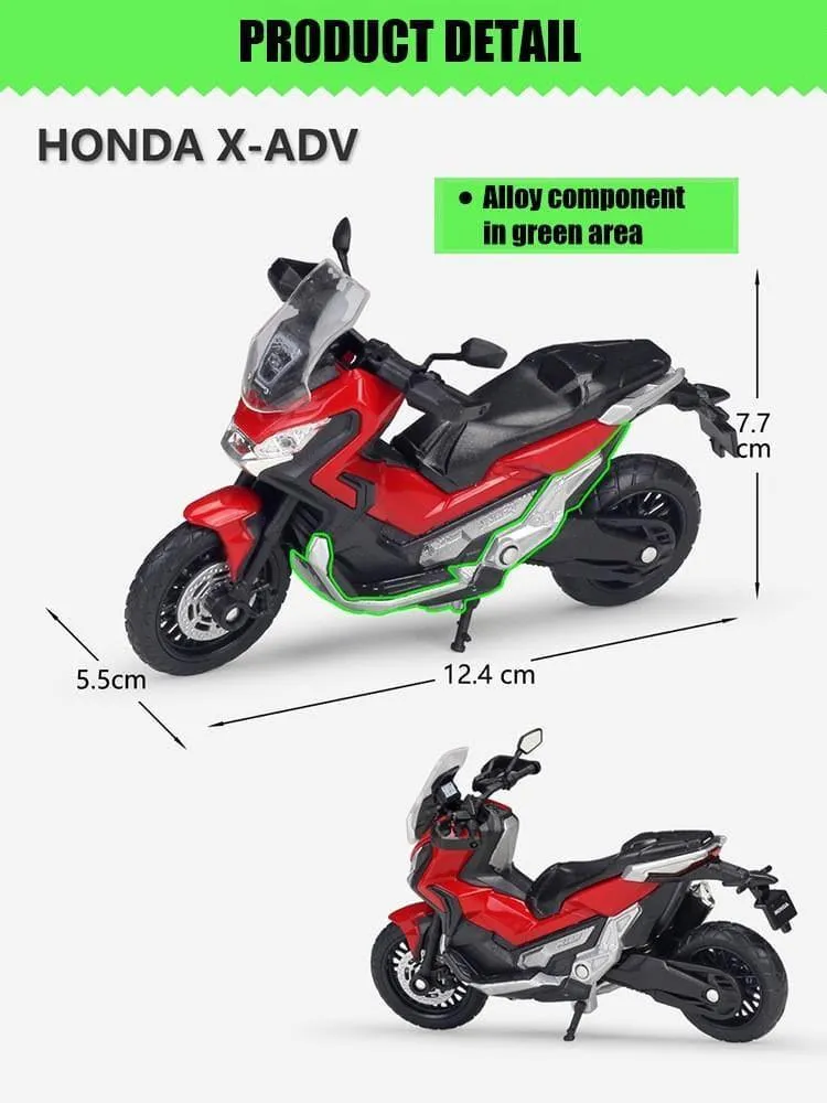 1:18 Honda X-ADV Motorcycle Alloy Model Car