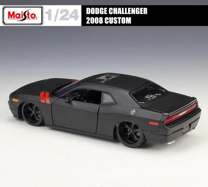 1:24 Dodge Challenger 2008 Custom Alloy Model Car