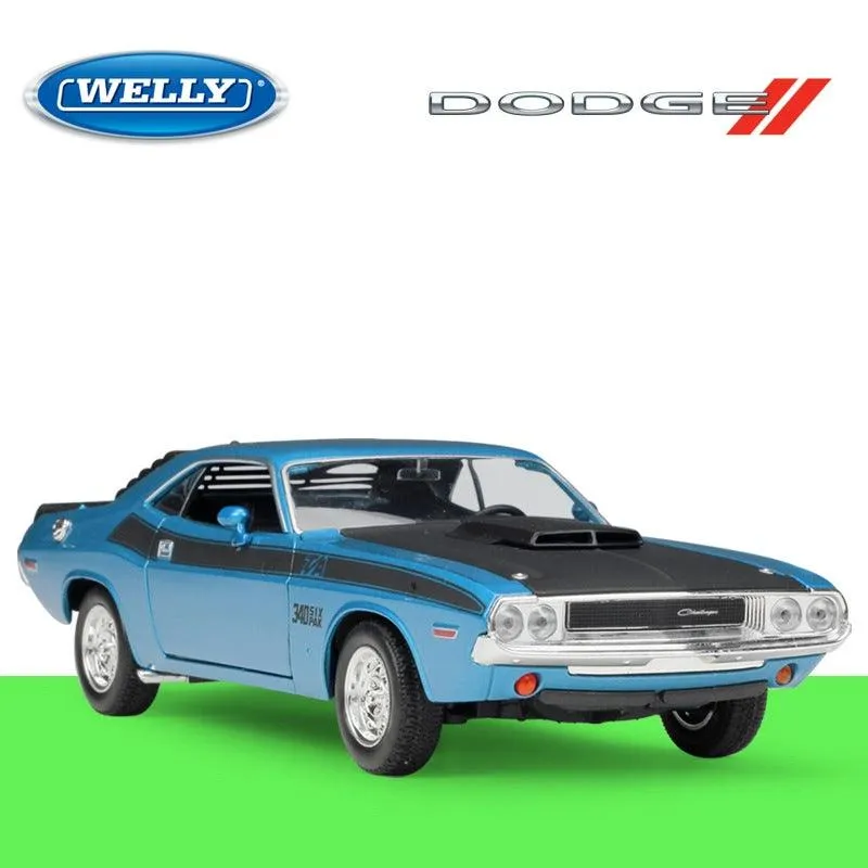 1:24 Dodge Challenger T/A 1970 Alloy Model Car