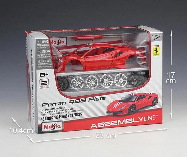 1:24 Ferrari 488 Pista Alloy Assembly Model