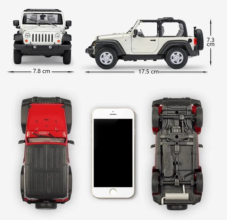 1:24 Jeep Wrangler 2007 Alloy Model Car