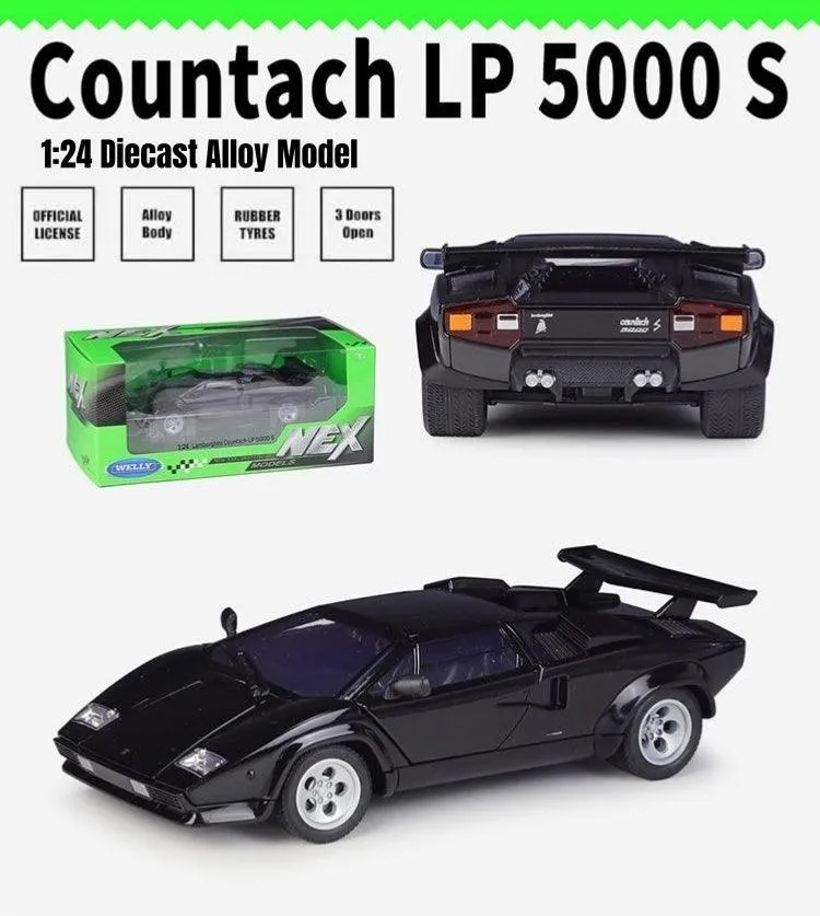 1:24 Lamborghini Countach LP5000S Alloy Model Car