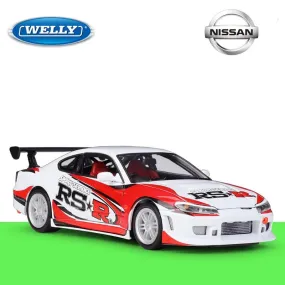 1:24 Nissan Silvia S15 RS-R Alloy Model Car