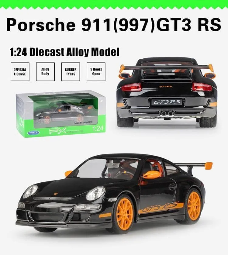 1:24 Porsche 997 GT3 RS Alloy Model Car