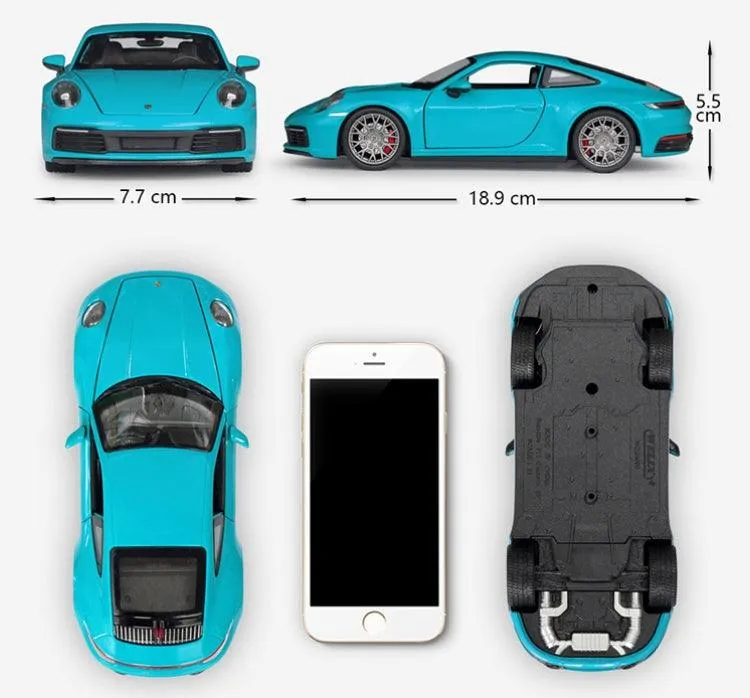 1:24 Porsche Carrera 4S Alloy Model Car