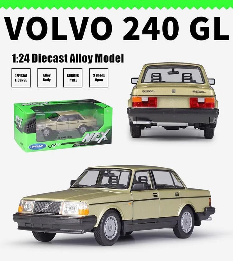 1:24 Volvo 240 GL Alloy Model Car