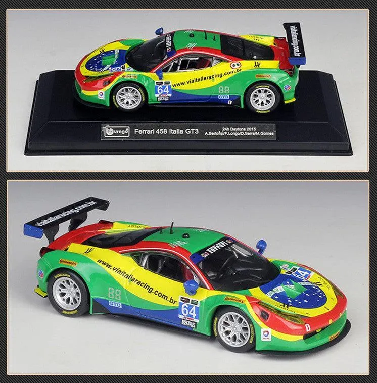 1:43 Ferrari 458 Italia GT3 Daytona 2015 Alloy Model Car