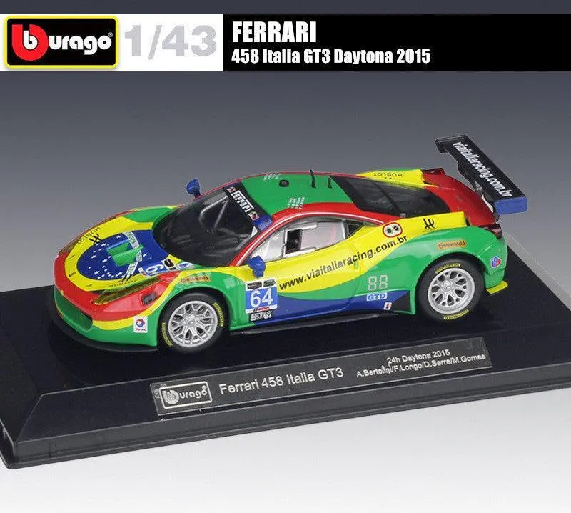 1:43 Ferrari 458 Italia GT3 Daytona 2015 Alloy Model Car