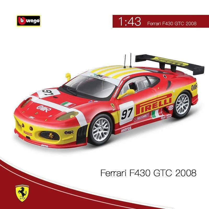 1:43 Ferrari F430 GTC Le Mans 2008 Alloy Model Car