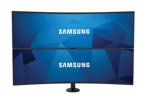 1x2 Bolt Down Desktop Mount for 43" & 49" Samsung Super Ultra-Wide Curved Monitors