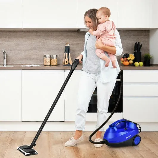 2000W Heavy Duty Multi-purpose Steam Cleaner Mop with Detachable Handheld Unit-Blue