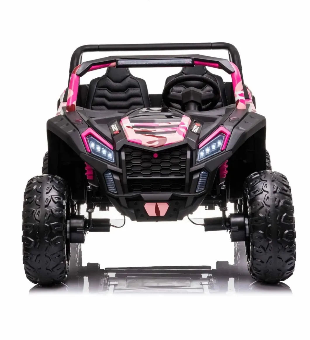 2025 Upgraded Super 4x4 Dune Buggy 24V | Massive 2 Seater Ride-On | Leather Seats | Rubber Tires | MP3 | Remote