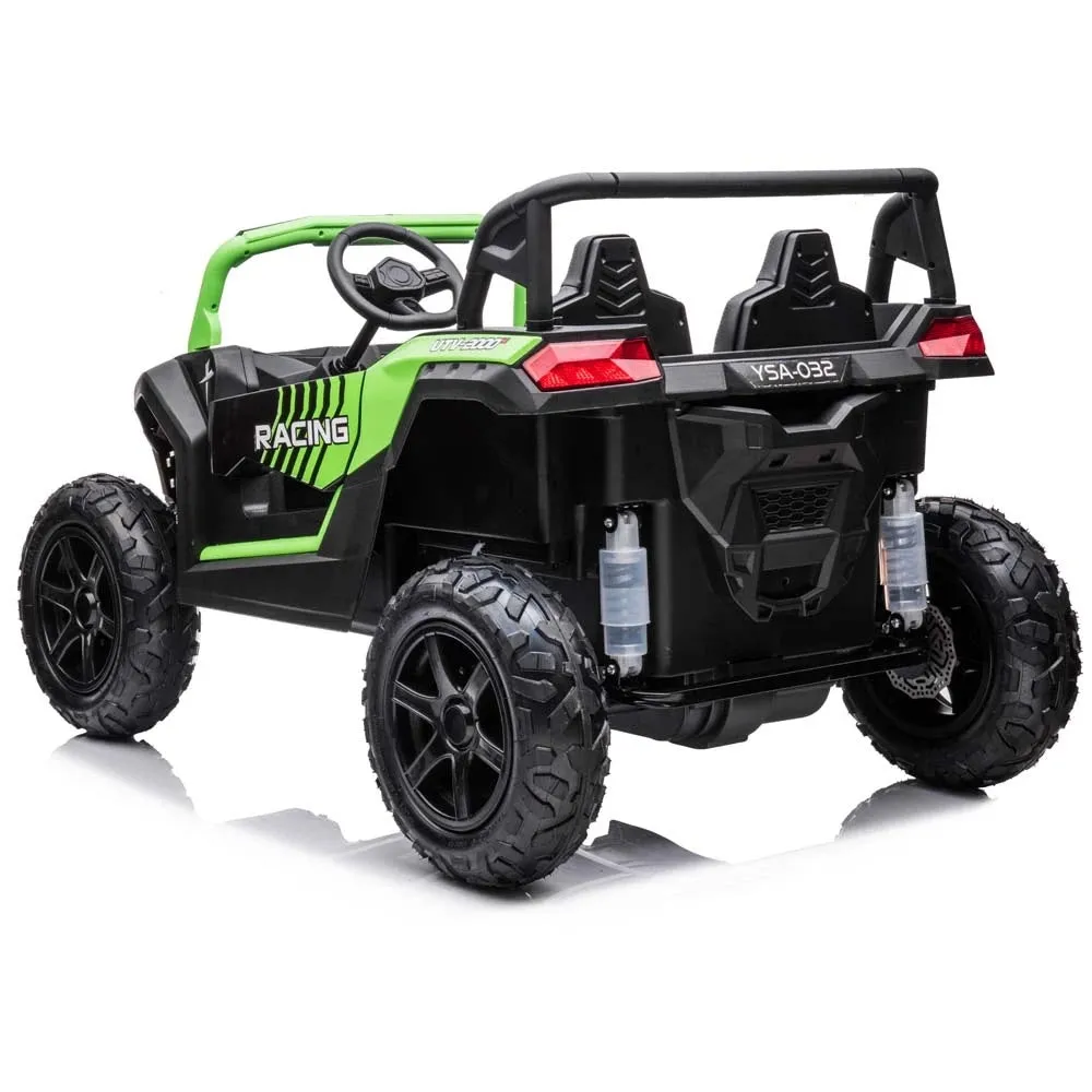 2025 Upgraded Super 4x4 Dune Buggy 24V | Massive 2 Seater Ride-On | Leather Seats | Rubber Tires | MP3 | Remote