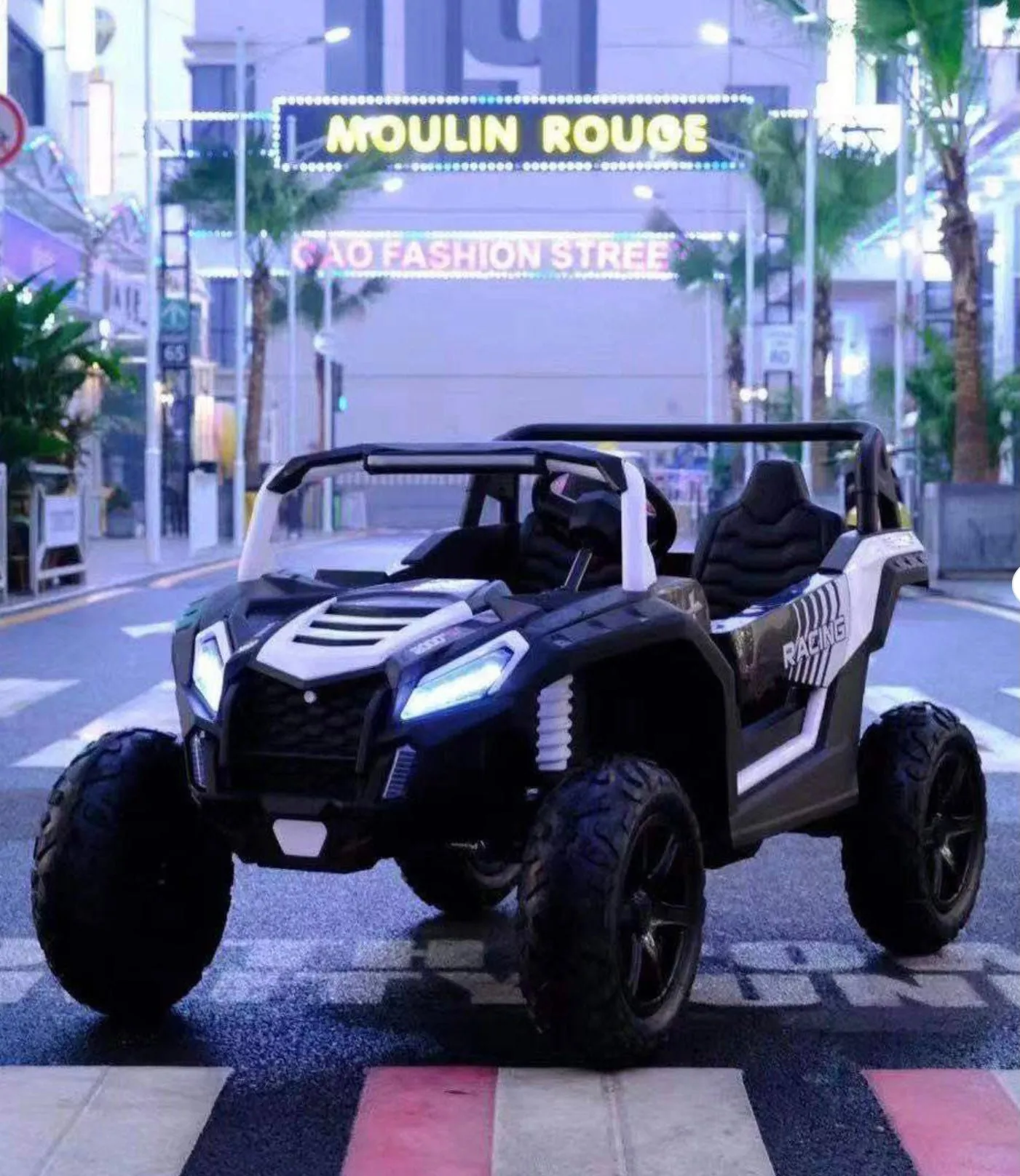 2025 Upgraded Super 4x4 Dune Buggy 24V | Massive 2 Seater Ride-On | Leather Seats | Rubber Tires | MP3 | Remote