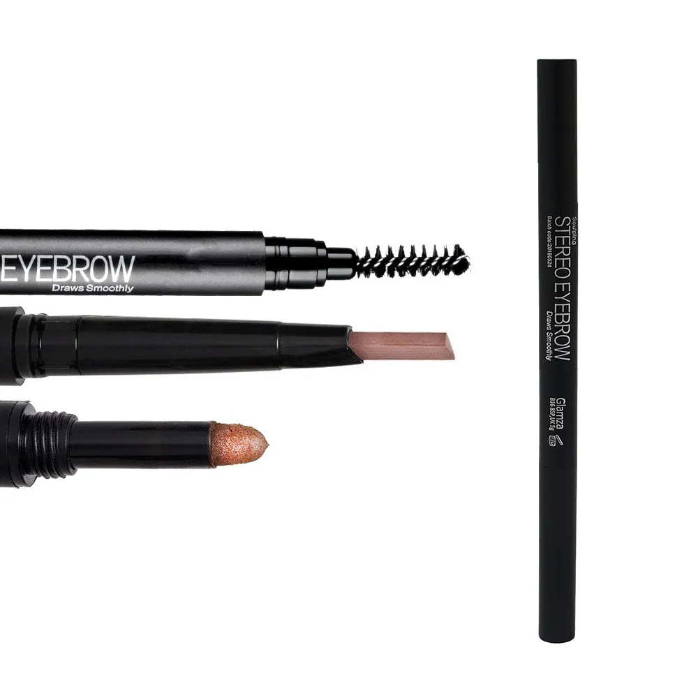 3 In 1 Smooth Stereo Eyebrow Pen - Brush, Powder & Pen.