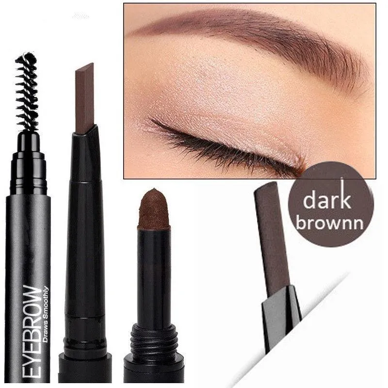 3 In 1 Smooth Stereo Eyebrow Pen - Brush, Powder & Pen.