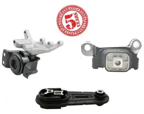 3 pcs Engine & Transmission Mount Kit Fits Juke 11-14 All Wheel Drive