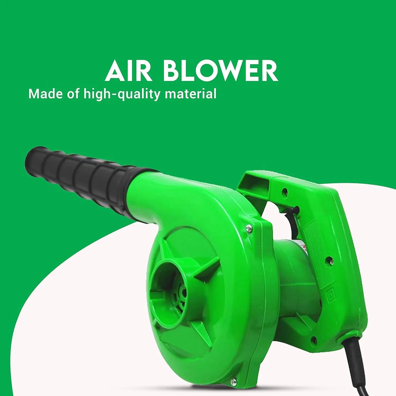 3158 650V Blower Portable rifel Range Heavy Duty air Blower, Electric Air Blower for Home/Office/Car/Pc/Computer Dust/Garage/Patio/Garden Leaf/Trash Cleaning  (350W, 2.3 m3/min, 13000 RPM, Green)