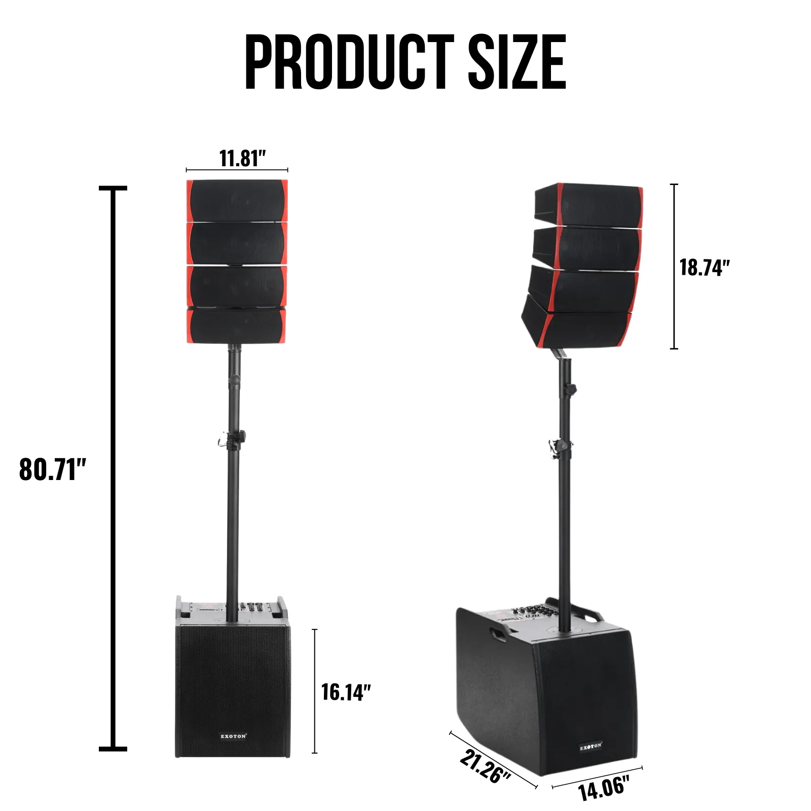 4000W 12-inch PA System Line Array Big DJ Speakers