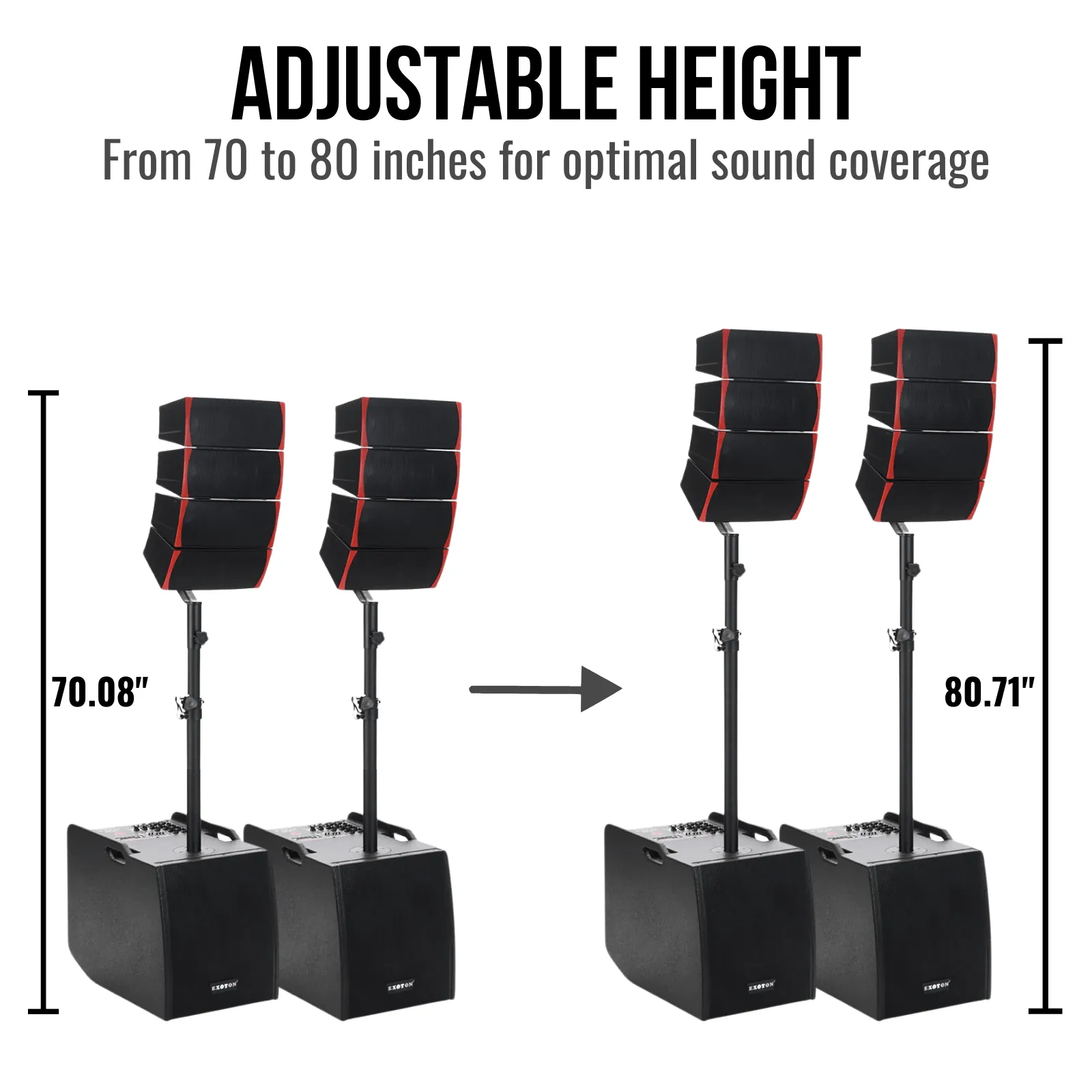 4000W 12-inch PA System Line Array Big DJ Speakers