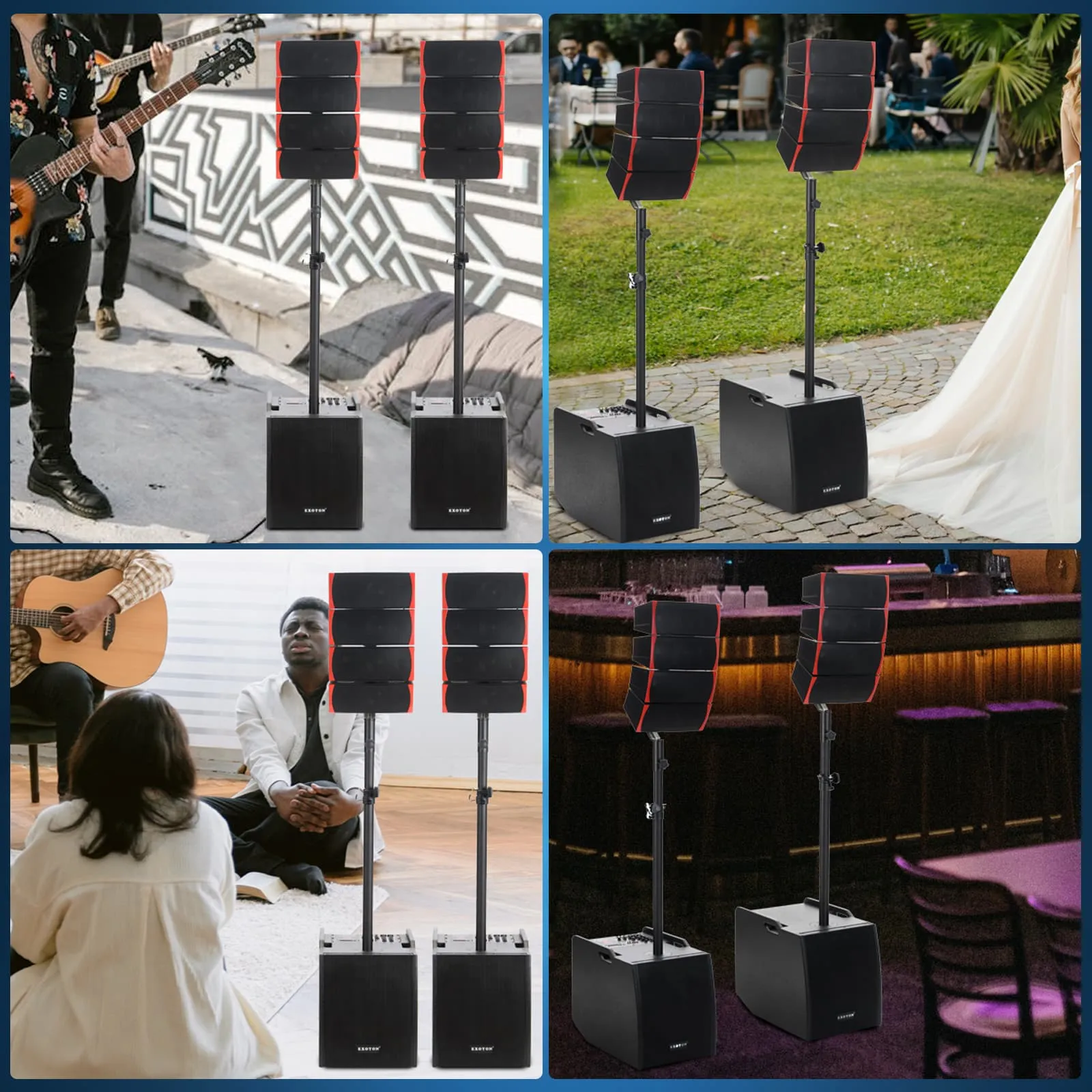 4000W 12-inch PA System Line Array Big DJ Speakers