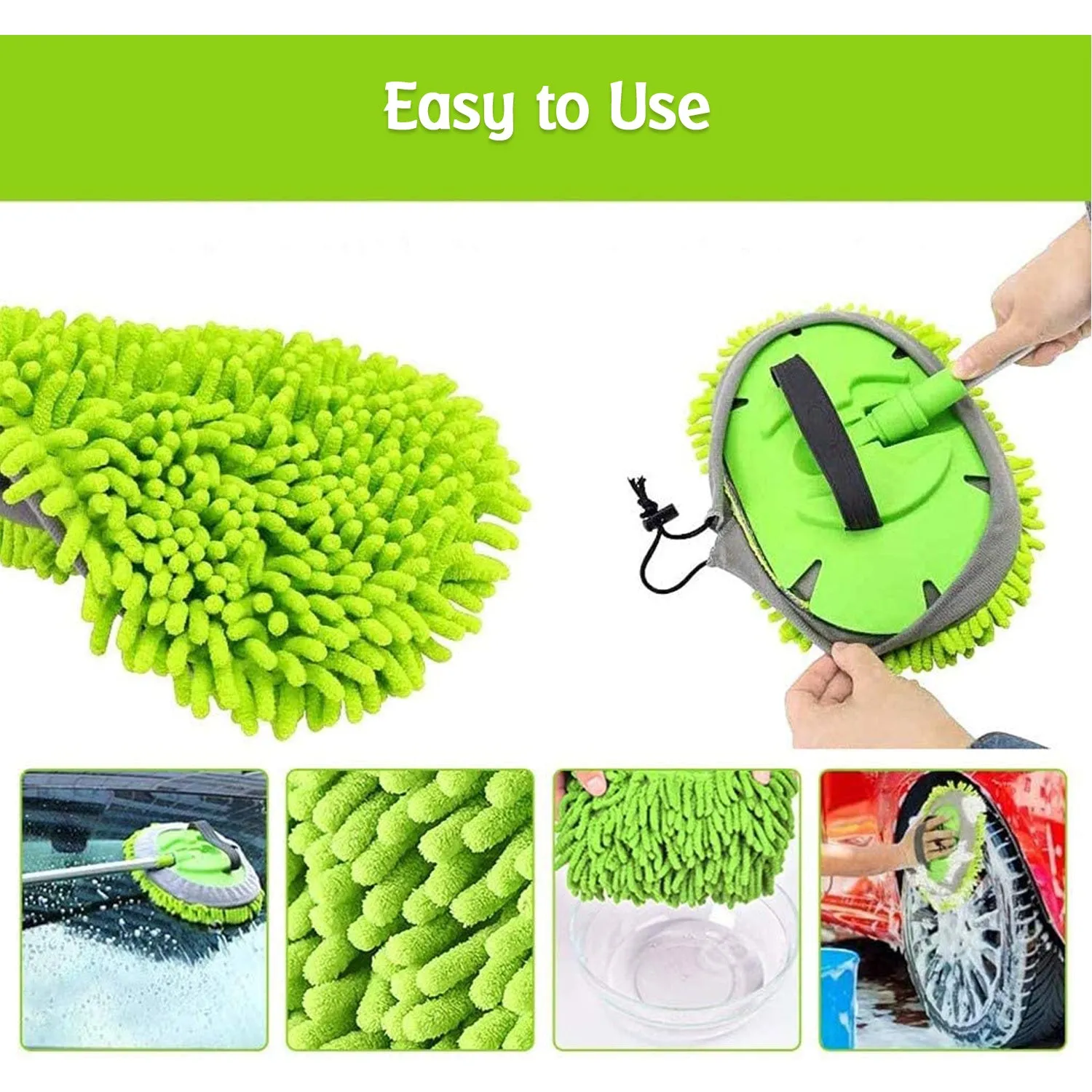 4987 Car Duster Microfiber Flexible Duster Car Wash | Car Cleaning Accessories | Microfiber | brush | Dry / Wet Home, Kitchen, Office Cleaning Brush Extendable Handle