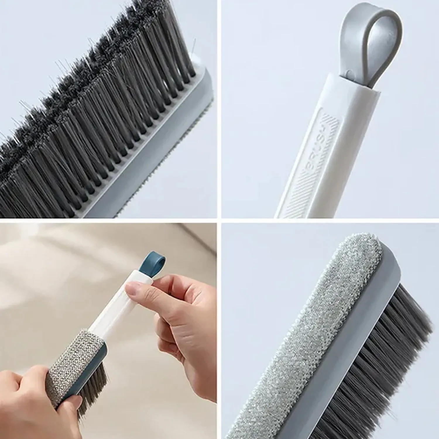 6619 Retractable Long-Handled Brush Household Cleaning Bed Sweeping Brush For Cleaning Car  /  Bed  /  Garden