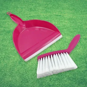 7764 Mini Dustpan Supdi with Brush Broom Set for Multipurpose Cleaning, Cleaning Broom Brush and Dustpan | Sweep Set for All Surfaces, for Cleaning Tool for Desk, Car & Animal Waste etc (2 Pc Set)