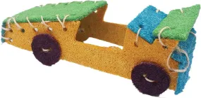 A & E Nibbles Loofah Race Car Small Animal Toy