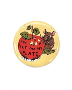 A Lot On My Plate Large Refrigerator Magnet