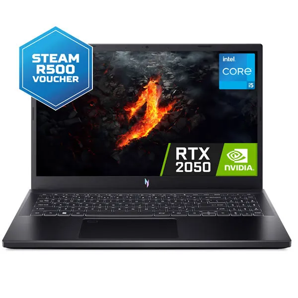 Acer | Nitro ANV15-51-59KP | Intel Core i5 | 15.6" FHD| 8GB RAM | 512GB SSD | Nvidia GeForce RTX 2050 4GB Gaming