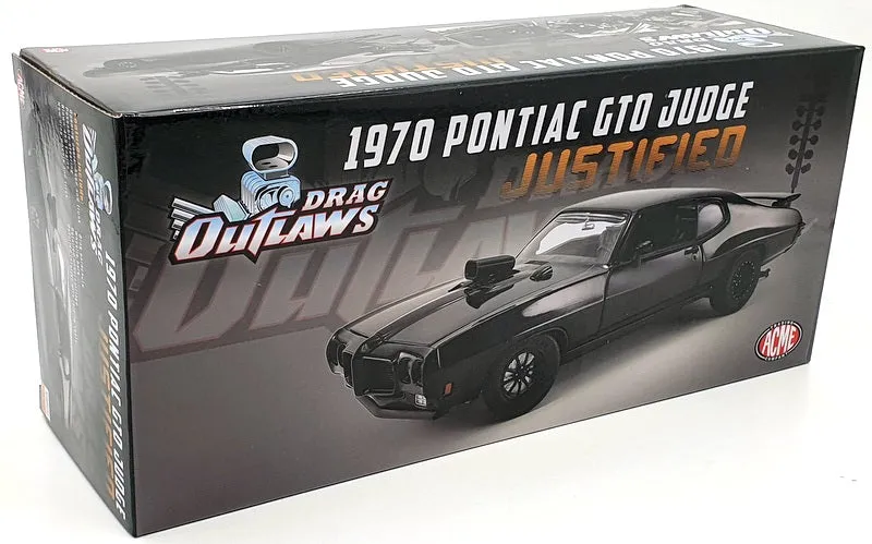 Acme 1/18 Scale A1801217 - 1970 Pontiac GTO Judge Justified - Black