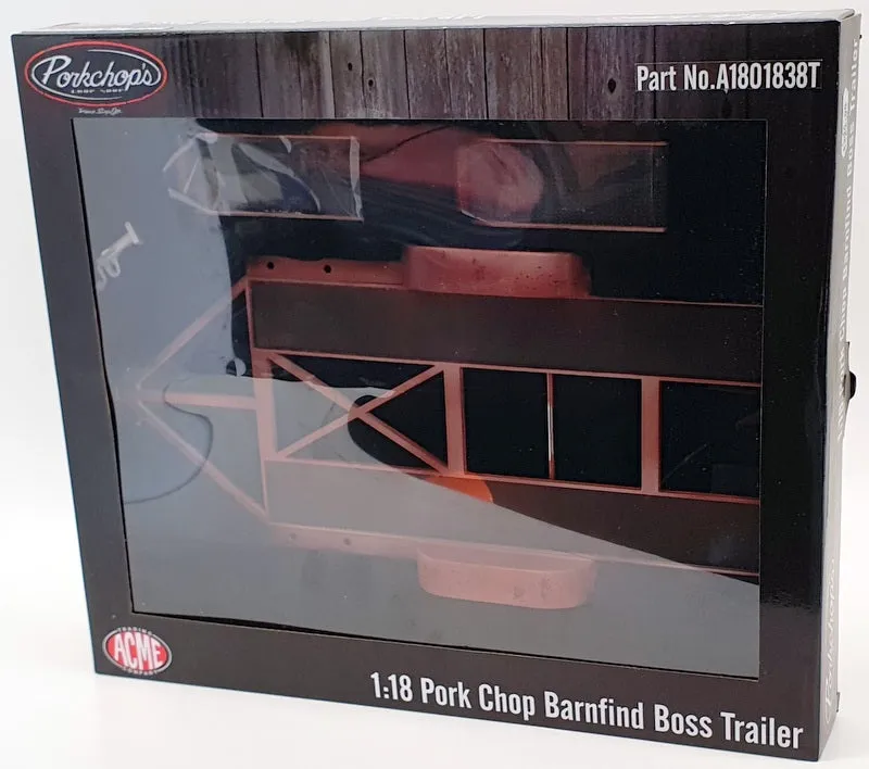 ACME 1/18 Scale A1801838 - 1970 Ford Mustang Boss & Pork Chop Trailer