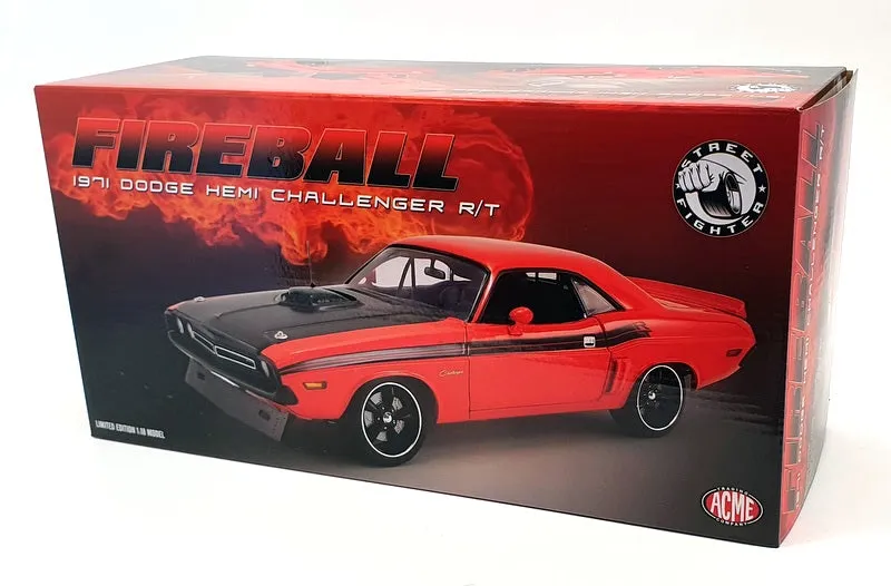 ACME 1/18 Scale Diecast A1806015 - 1971 Dodge Hemi Challenger R/T Fireball