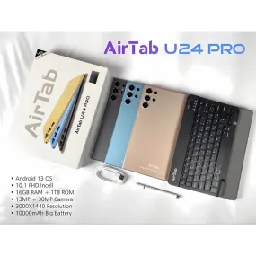 AirTab U24 Pro With Keyboard / 10.1"FHD / 16GB / 1TB / 5G / Black