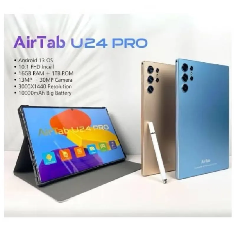 AirTab U24 Pro With Keyboard / 10.1"FHD / 16GB / 1TB / 5G / Black