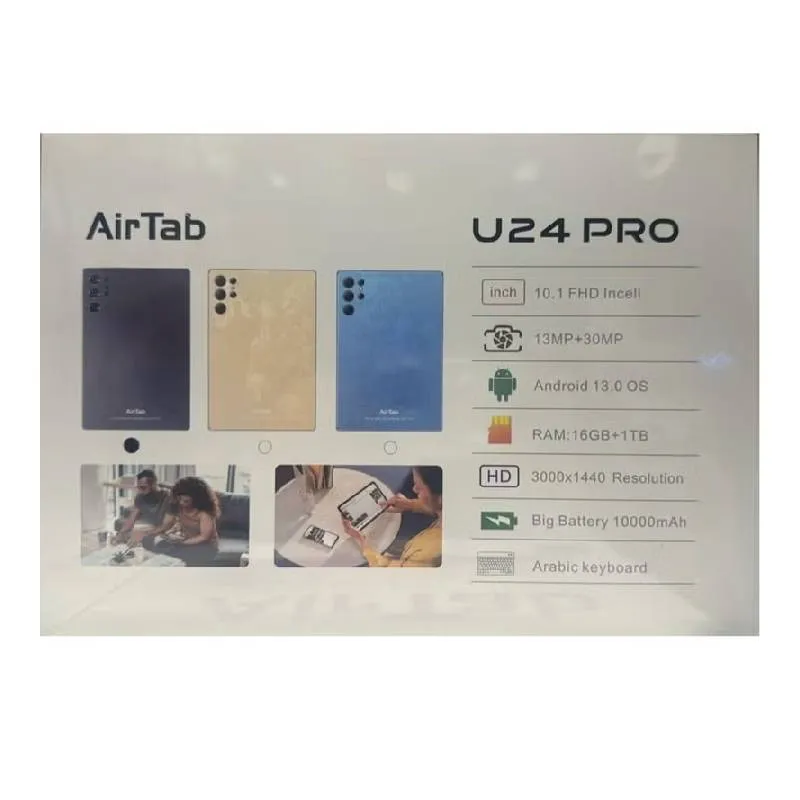 AirTab U24 Pro With Keyboard / 10.1"FHD / 16GB / 1TB / 5G / Black