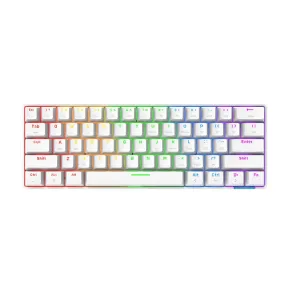 Ajazz STK61 White-Pudding Mechanical keyboard RGB (Blue switch)