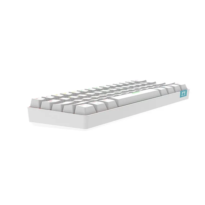 Ajazz STK61 White-Pudding Mechanical keyboard RGB (Blue switch)