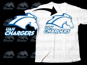 Alabama Huntsville Chargers College Football Png Digital Download