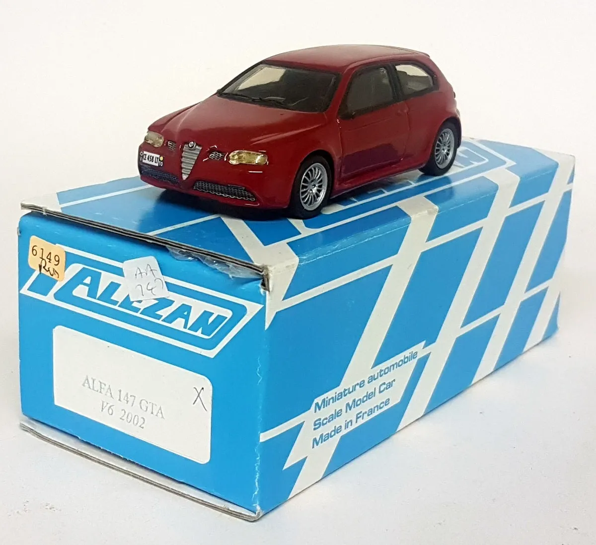 Alezan 1/43 Scale Resin - AA747 - Alfa Romeo 147 GTA V6 2002 Red