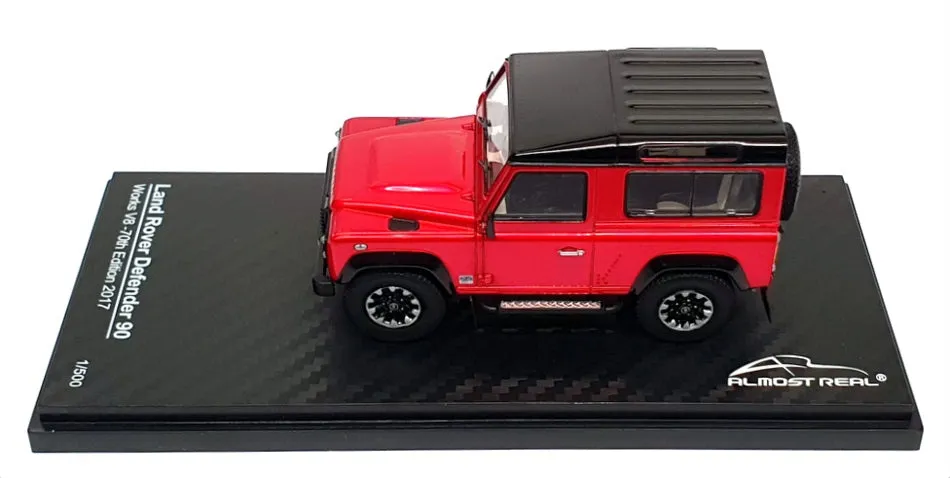 Almost Real 1/43 Scale 410215 - 2017 Land Rover Defender 90 Works V8 - Met Red