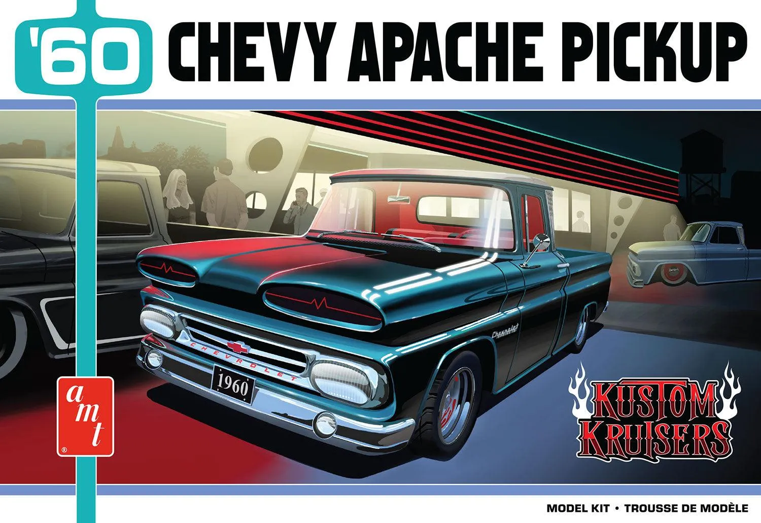 AMT 1960 Chevy Apache Pickup 1/25 Model Kit