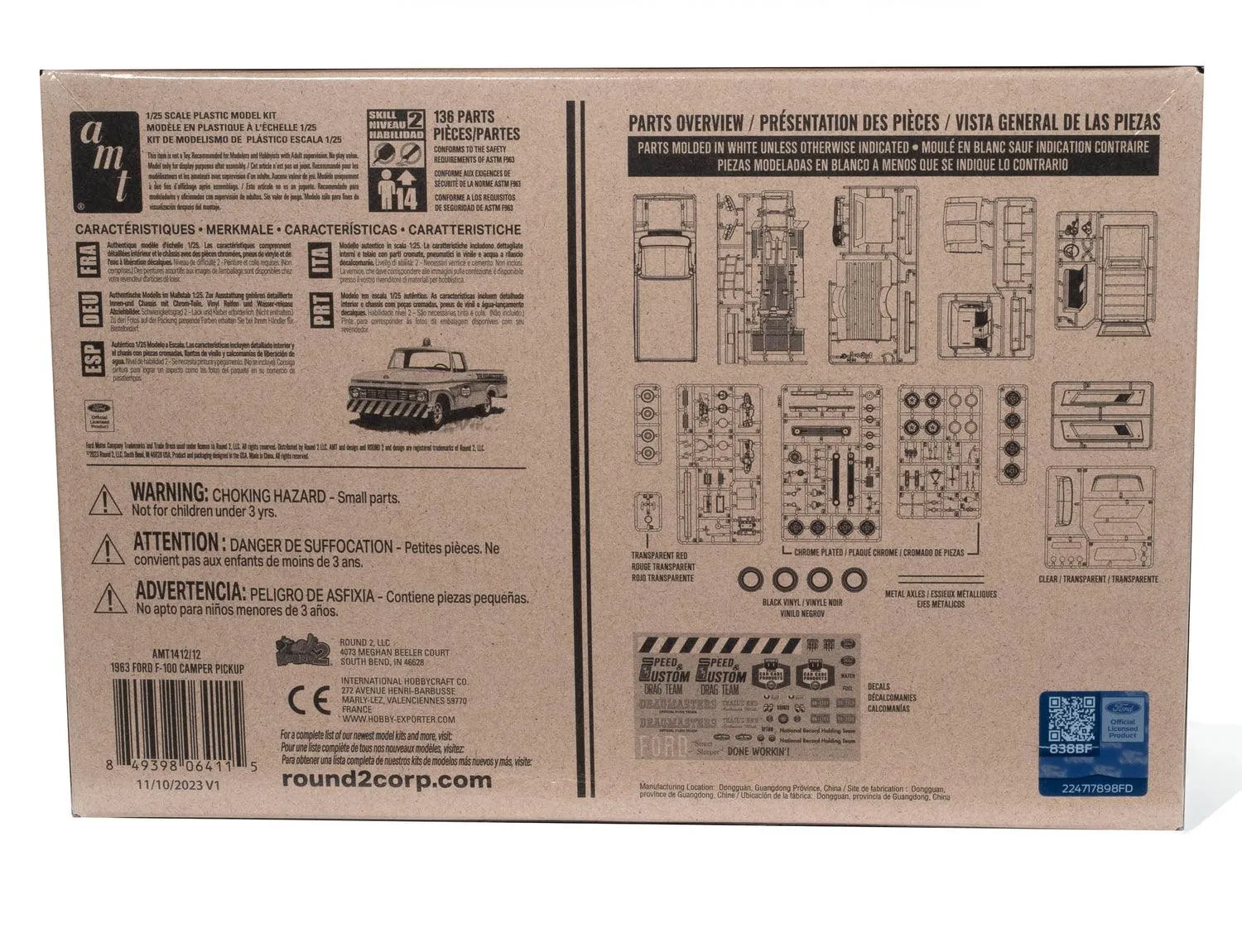 AMT 1963 Ford F-100 Camper Pickup 1/25 Model Kit