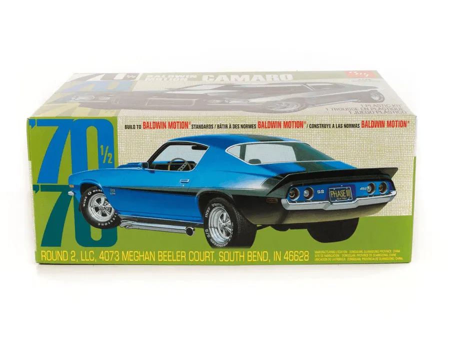 AMT Baldwin Motion 1970 Chevy Camaro Dark Green 1/25 Model Kit