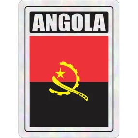 Angola Prismatic Hologram Car Decal Sticker